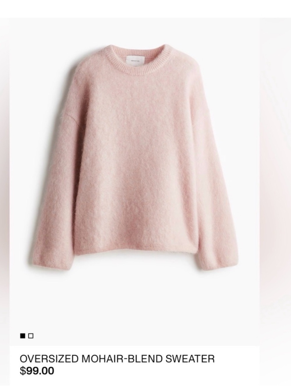 H&M pink sweater